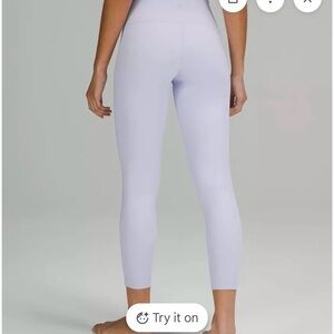 Lululemon Wunder Under High-Waisted Leggings Pastel Blue size 6